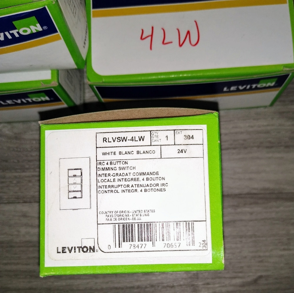 Leviton IRC 4BTH LV DIM SWITCH(RLVSW-4LW